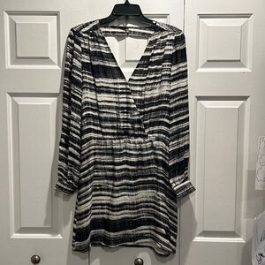 SALE! Parker Black & White Dress, Size Large
